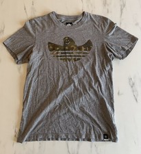 Adidas T-Shirt Gespent Ghost Halloween Camouflage Bundeswehr grau Herren Größe M