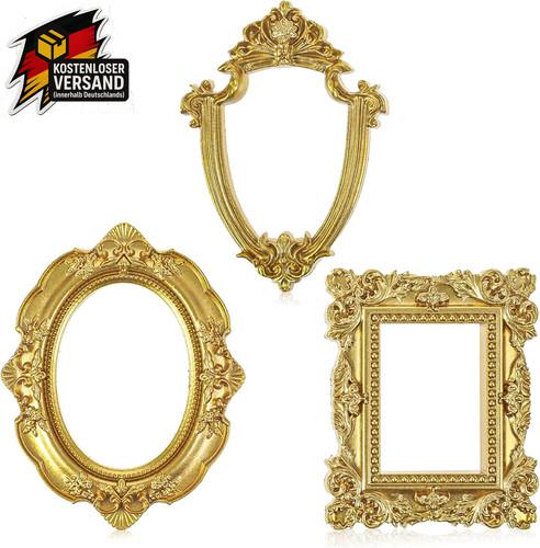 Mini bilderrahmen vintage - vintage, gold