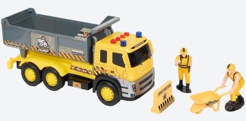 Großes spielset lkw - spielset, kipper