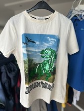 H&M Tshirt 134/140 cremeweiss