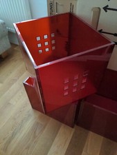 IKEA Lekman Box - rot-transparent