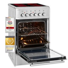 Exquisit Elektrobackofen ECM 5-4I BZ | Glaskeramik-Kochfeld | 46 Liter Garraum