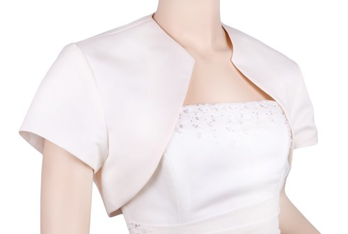 Elfenbein satin - elfenbein,
