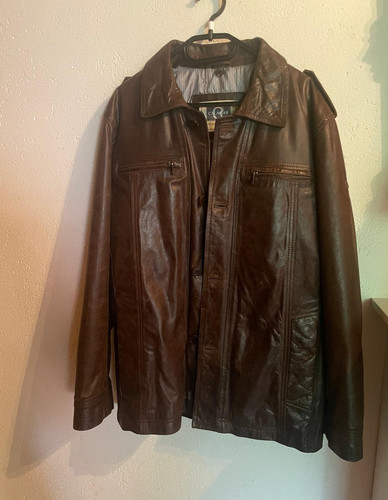 Calamar herren leder parka - herren,