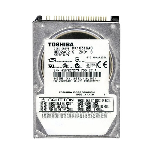 Toshiba mk1031gas 100gb - toshiba,