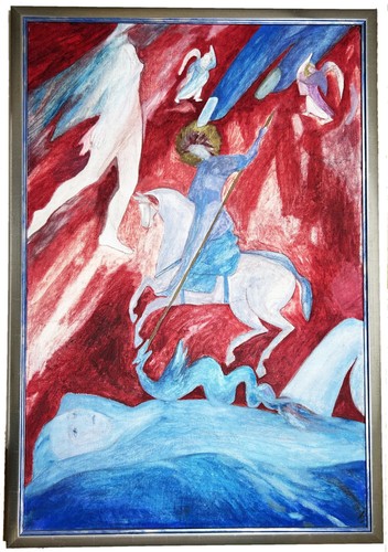 Heiliger georg surrealismus - heiliger,