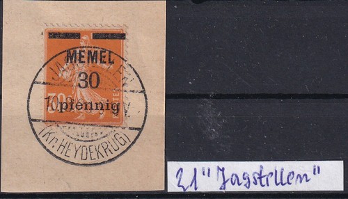 Memelgebiet 21 mit - mi-nr.:,