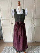 Dirndl Wiesn Oktoberfest Landhaus Perry Lodenfrey Oliv 38 Stickerei Schürze 