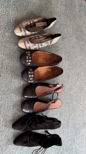 Vintage loafer sandalette - 4x,