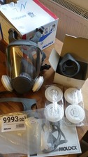 Moldex 9000 Serie Vollgesichtsmaske + Easylock 9030 Filter Atemschutz Maske Gr.L