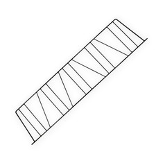 1von3 Wandhalter Leitern Regal MidCentury WHB String Ära 50er 60er Jahre