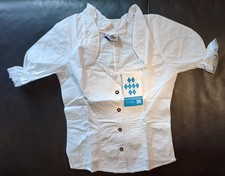 Damen Trachtenbluse, Dirndl Bluse, Bluse, Weiß, Größe 32, Dirndl, Oktoberfest