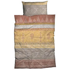 CASATEX Winter Bettwäsche Indi ocker braun Ornamente Mandala Orientalisch Biber