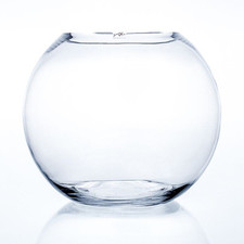 Kugelvase, Glaskugel GLOBE H. 29,5cm D. 35cm Glas transparent Sandra Rich