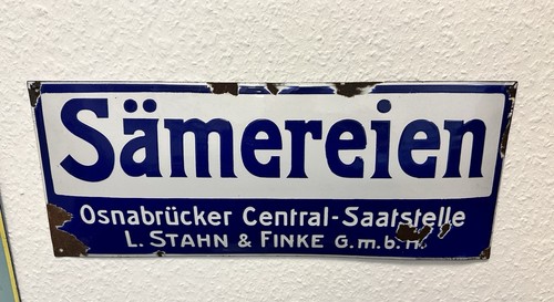 Sämereien emailschild - sämereien,