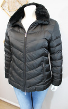 NEU? Rino&Pelle ?warme Steppjacke Jacke mit abnehmbarem Kunstpelz 44 schwarz?