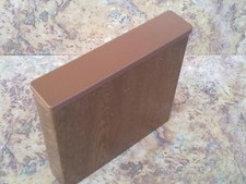 Muster 1A Kunststoff  Balkonverkleidung Golden Oak 150x30 mm mit Endkappe