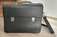 Notebook Tasche, Business Messenger, Lehrertasche, Leder schwarz
