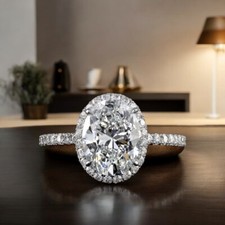 3 Kt Ovalschliff Diamant