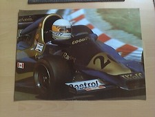 Poster Jody Scheckter Wolf WR1  Zandvoort 1977. 49 cm x 35 cm.