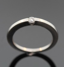 MASSIVER RING MIT 1 BRILLANT 0,14 CT AUS 950/- PLATIN Wert EUR 1900,-