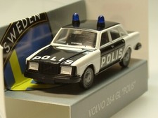 Wiking Volvo 264 GL "POLIS"/ Polizei Schweden, Werbemodell, Edition 4 - 1:87