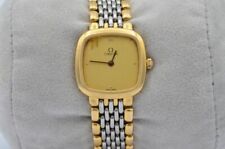OMEGA DE VILLE DAMEN QUARZ VINTAGE RAR 20MM STAHL/GOLD SCHÖNER ZUSTAND 3 SCHÖN