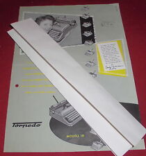 dachbodenfund prospekt falt blatt torpedo 18 schreib maschine alt reklame 1954