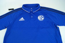 Adidas FC Schalke 04 Herren Poloshirt Blau Größe: L ✅