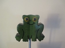 Deko Figur aus Holz, Frosch
