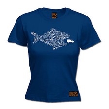 Eco Fish Bike Nachhaltigkeit DAMEN T-SHIRT Radfahren Radfahrer lustiges Geburtstagsgeschenk