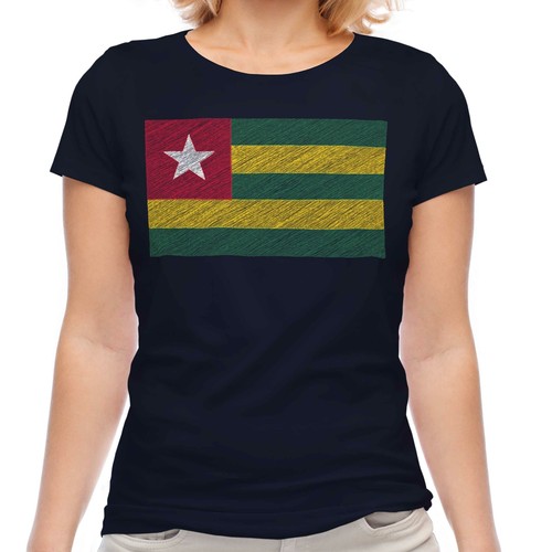 Togo scribble flag damen - togo,