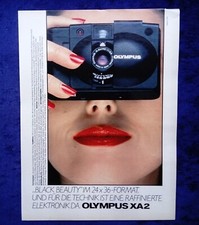 Olympus XA 2 Kamera, originale Werbung aus 1981
