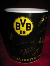 BVB 09 Borussia Dortmund 0,3l Unterschriftentasse 2012 2013 originale Box  -RAR-