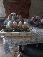 Adventstablett Auf Schlitten