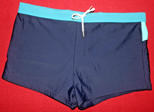 Badehose für Herren Jungs * Gr. XL / Gr. 7 blau mit türkis