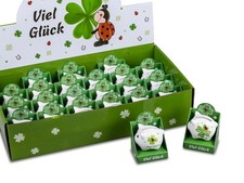 Mini Figur Sparschwein VIEL GLÜCK als Mitbringsel ZUFÄLLIGE AUSWAHL Formano