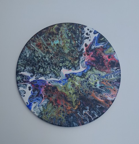 Handarbeit gemälde fluid art - handarbeit,