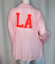 Boho Hemd Bluse Hemdbluse Rosa