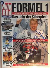 Häkkinen Coulthard Alesi Trulli Schumacher Haug 7x signiert F1 Signed Autogramm