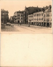 Postcard Rumburg Rumburk Markt, Laubengang - Marktreiben 1928