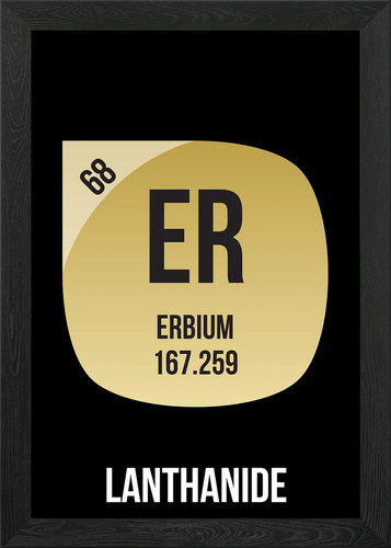 Erbium gerahmtes wandbild - erbium,