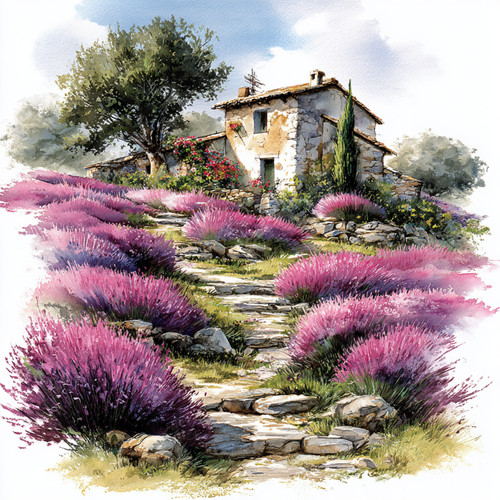 Wandbild lavendel provence - lavendel,