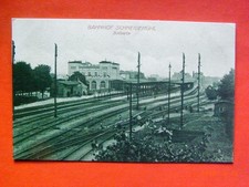 Schneidemühl Pila in Westpreussen +++ Südseite Bahnhof , Gleise , Waggons, 1915