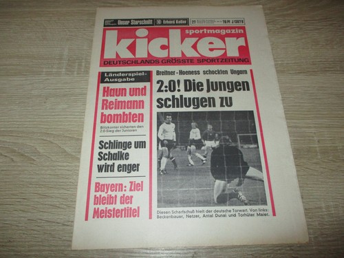 Kicker 1972 72 ungarn - kicker, 30.3.1972