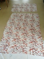 Stoff  Vorhang 2 Teile  40er