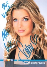 Susan Sideropoulos, Originalautogramm, alte Autogrammkarte, u.a. "GZSZ"