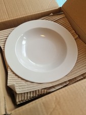 6x tiefe Teller Set weiß