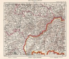 Protektorat,Slowakei,Brünn,Olmütz +Deutsches Reich+ kleine Landkarte von 1942