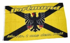 Fahne / Flagge Dortmund Kreuz 90 x 150 cm